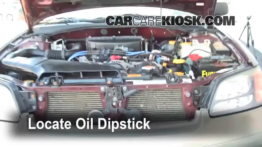 2001 Subaru Outback Limited 2.5L 4 Cyl. Wagon Oil Check Oil Level